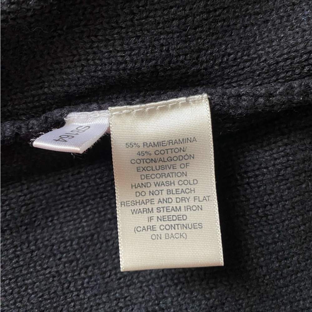 Susan Bristol "When Pigs Fly" Vintage Black Embroidered Full-Zip Cardigan Large - Picture 7 of 7